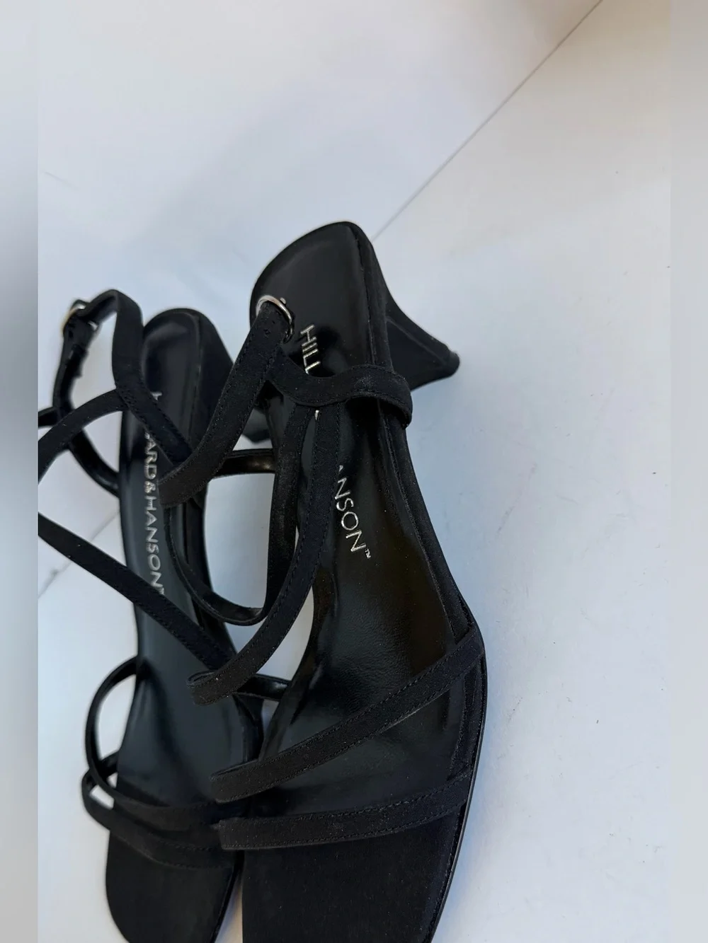 Hillary Hanson Black Strappy Women's Sandals